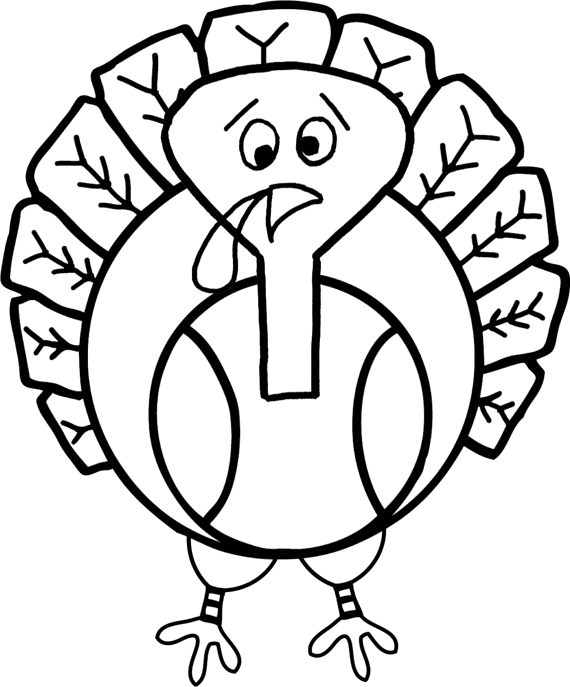 Wild Turkey Coloring Page Download Wild Turkey Coloring - Cartoon (1127x1380)