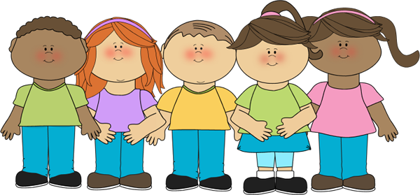 Crayon Clipart Happy Child - My Cute Graphics Children (600x279)