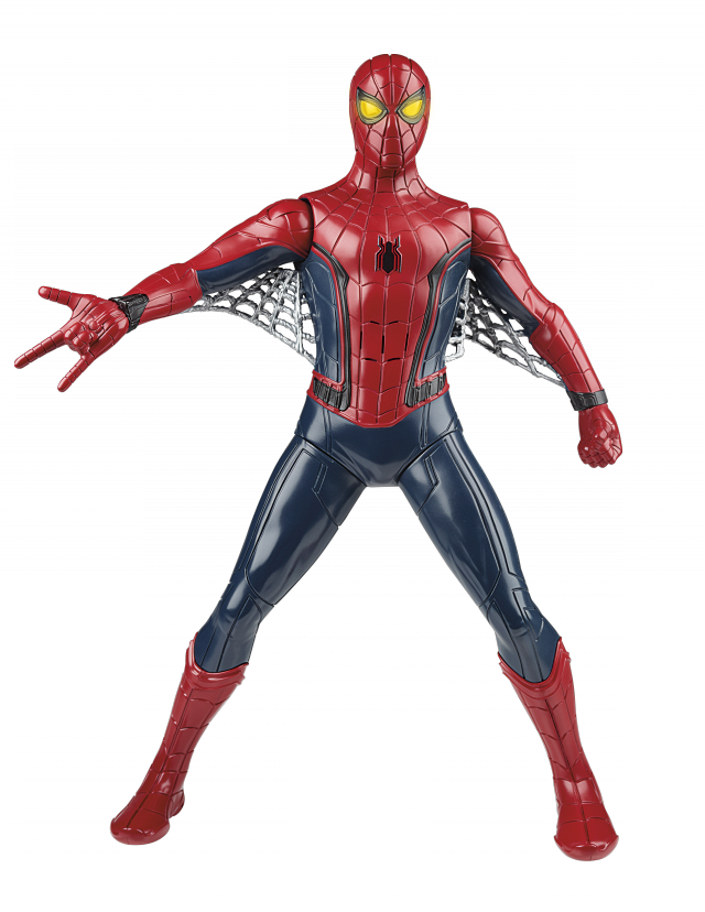 Homecoming 15 Inch Tech Suit Spider Man Figure - Spiderman Homecoming 3.75 In Figure (640x828)