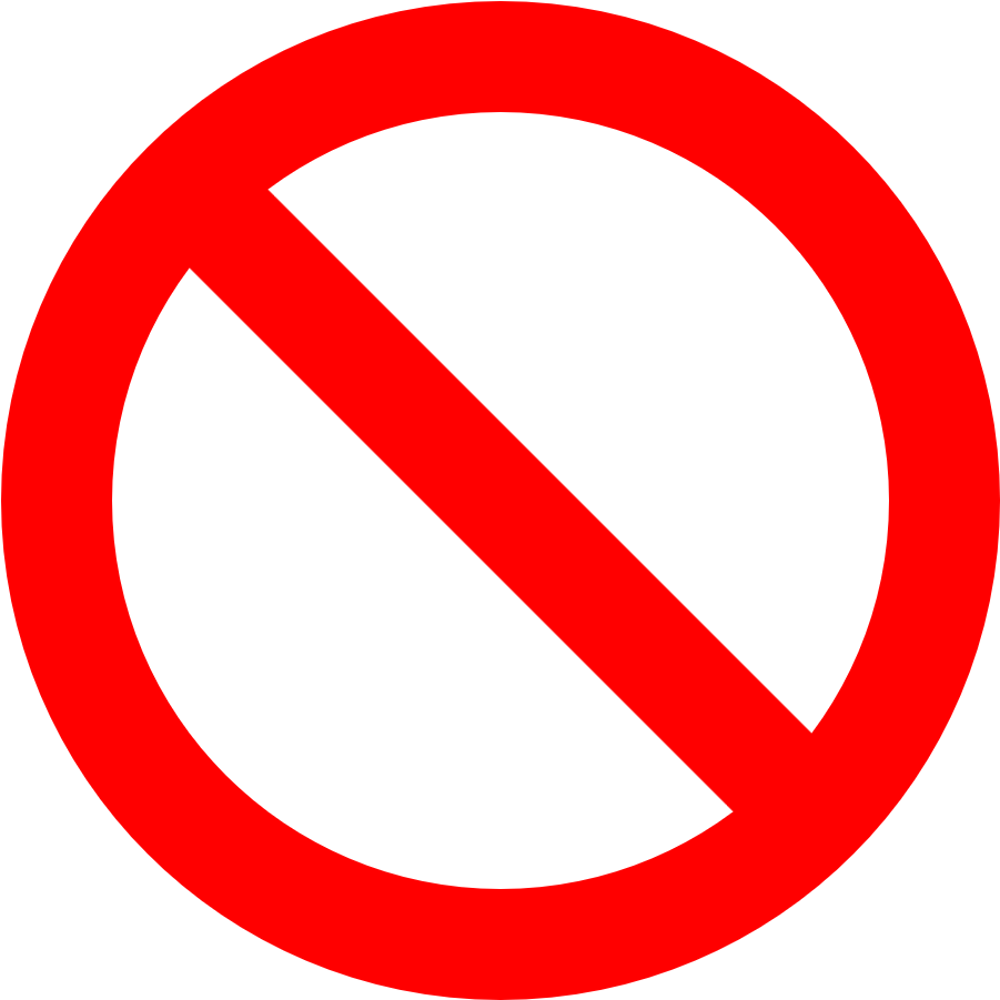 Say No To Useless Swag Vancouver Marketing Girl Clipart - Not Allowed Sign (1000x1000)