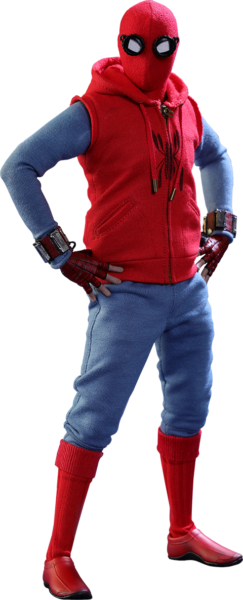 It Also Comes With A Finely Tailored Outfit Featuring - Spiderman Homecoming Homemade Suit (480x1185)