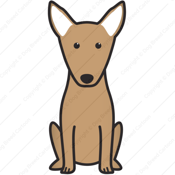 Miniature Bull Terrier Brown Edition Dog Breed Cartoon - Mini Bull Terrier Cartoon (600x600)