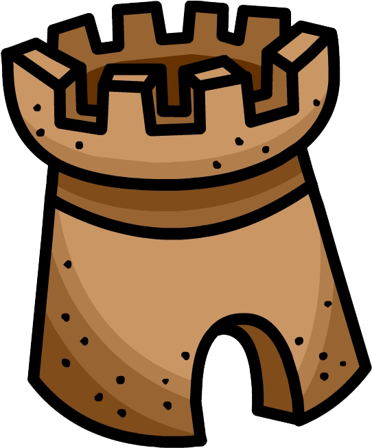 Sandcastle Pin - Png - Club Penguin (946x652)