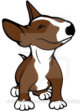 English Bull Terrier Pup Brown By Sookiesooker On Deviantart - Bull Terrir Animation (400x400)