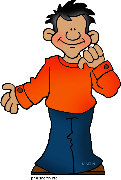 Boy Clipart School Student - Middle School Student Clipart (442x648)