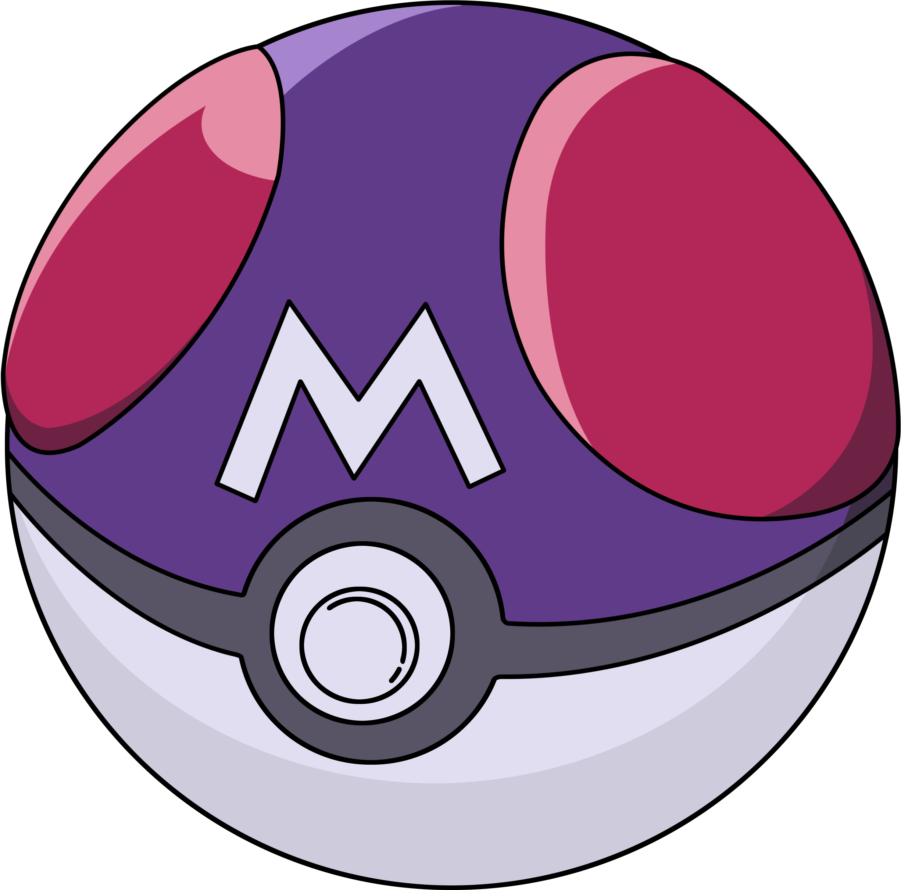 Master Ball By Adfpf1 - Pokemon Master Ball Png (3025x3000)
