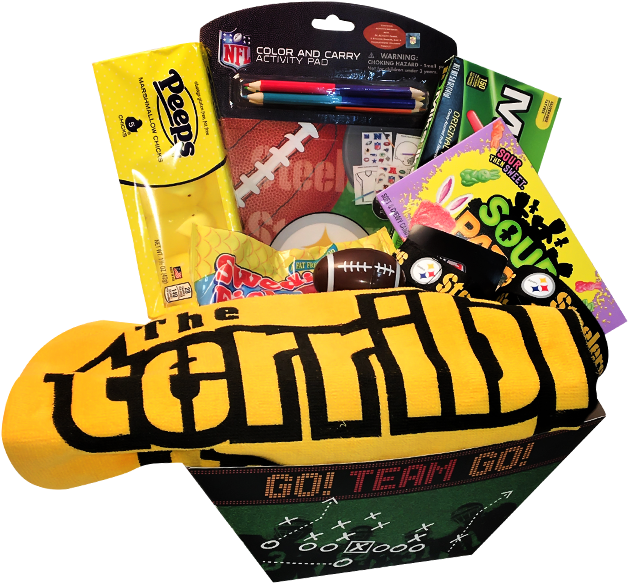 Pittsburgh Steelers Easter Basket - Sour Patch Kids (650x650)