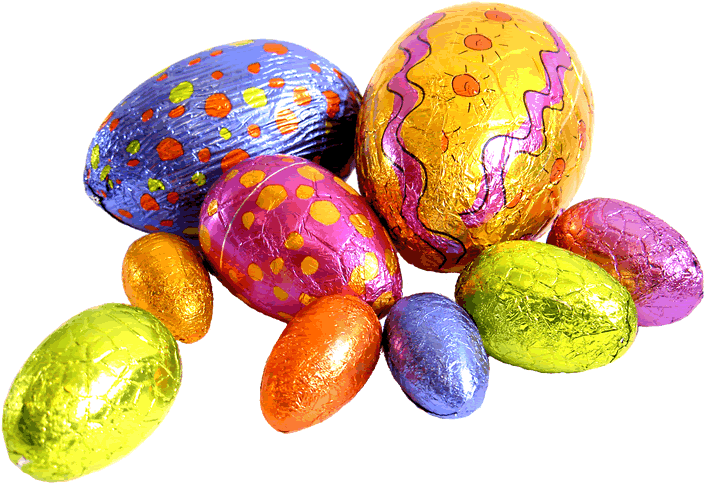 Easter Candy Free Png Image - Easter Eggs Transparent Background (752x534)
