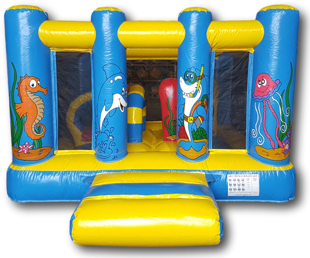 Ocean / Under The Sea Midi Bouncy Castle For Sale Aaa1144 - Castle (1024x866)