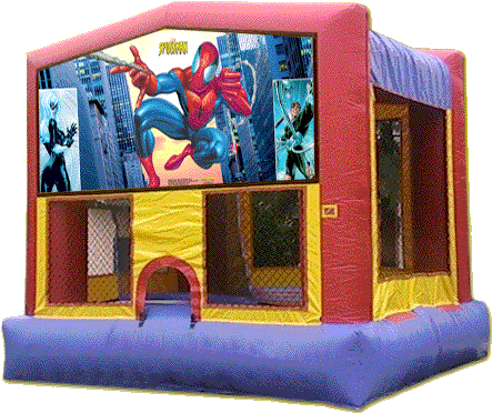 Spiderman Moonbounce - Spiderman Bounce House Rentals (463x400)