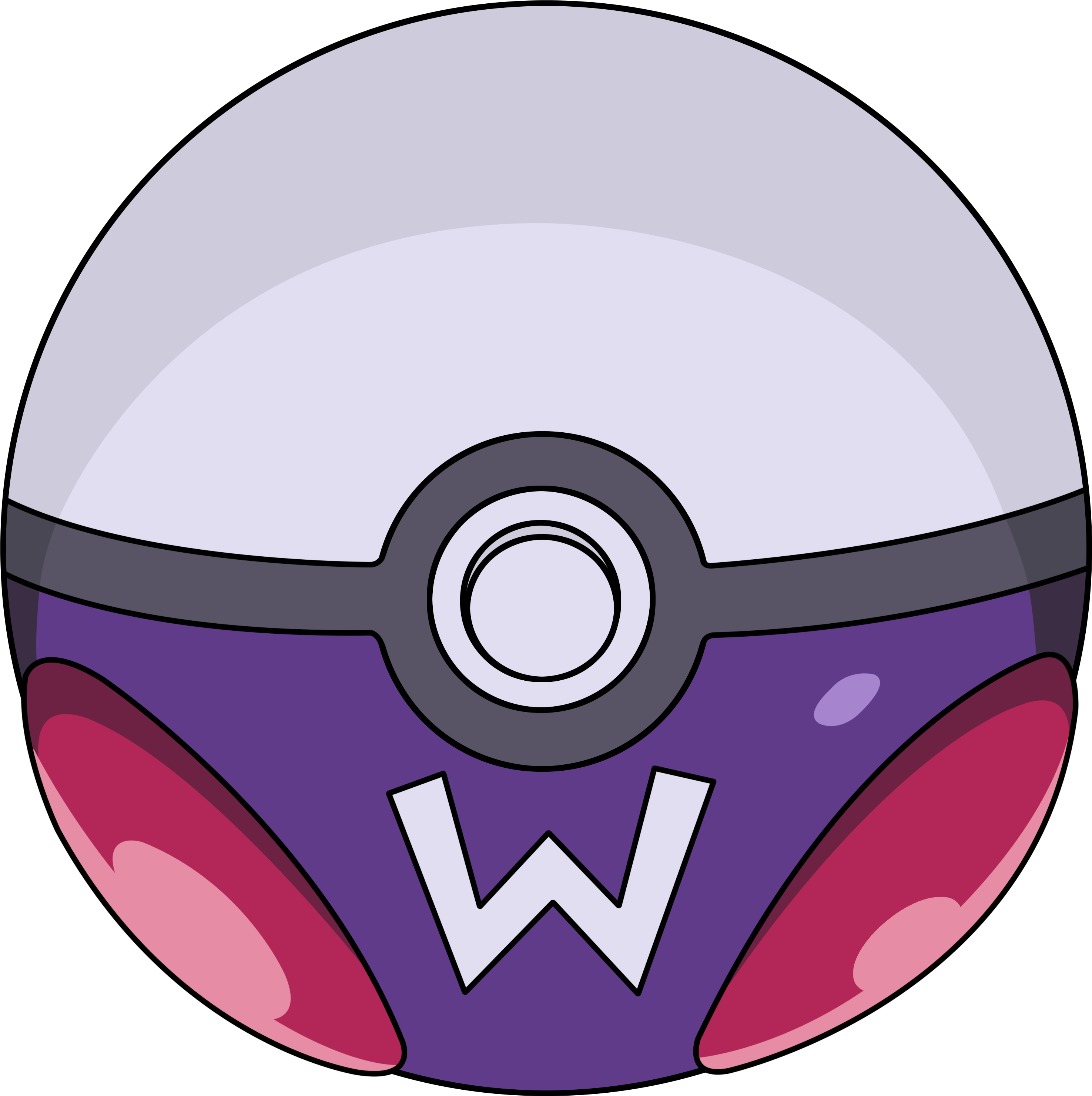 [pokemon/mario Extended Universe]the Master Ball Is - Pokemon Master Ball Transparent (3041x3000)