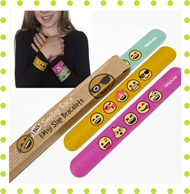 Emoji Slap Bracelets - Felix And Wise Emoji Slap Bracelets - Smiley Emoticon (667x667)