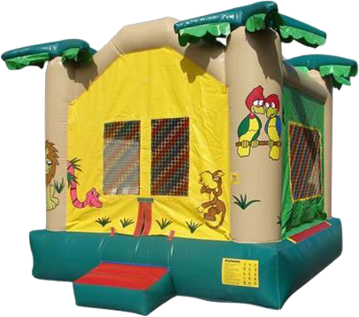 Let Your Kid's Inner Kid Come Out And Bounce With Us - Kidwise Commercial Wild Jungle Bounce House (406x358)