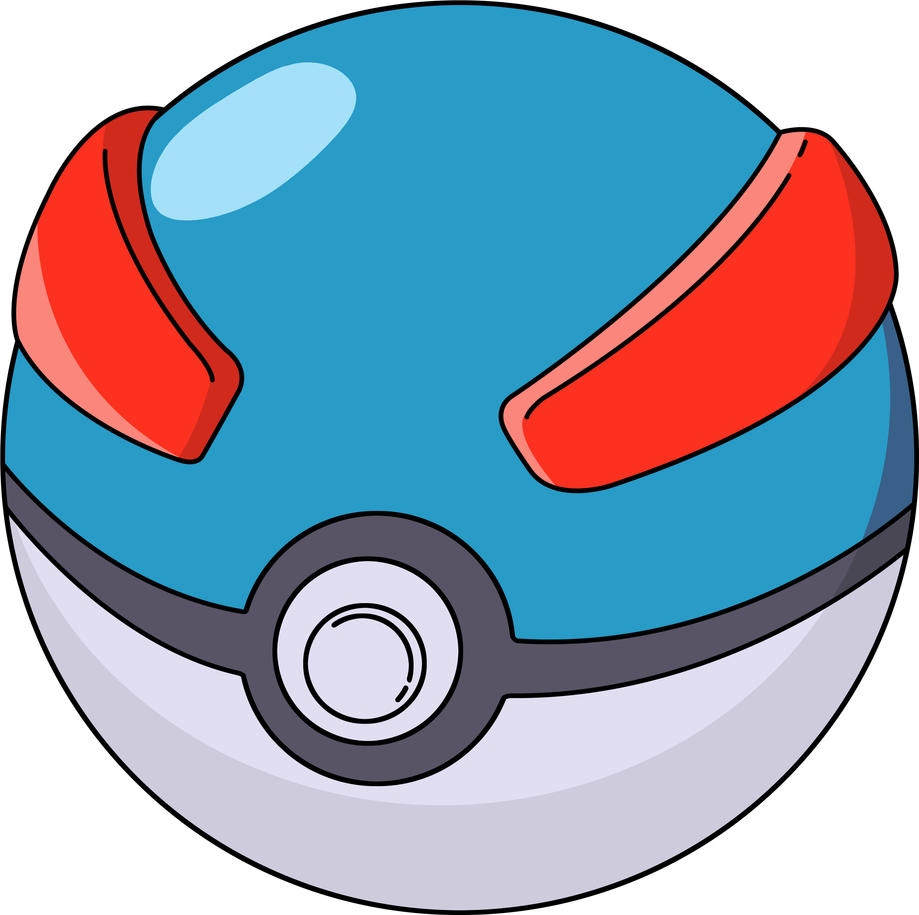 Super Ball By Adfpf1 - Pokemon Super Ball (3000x3000)