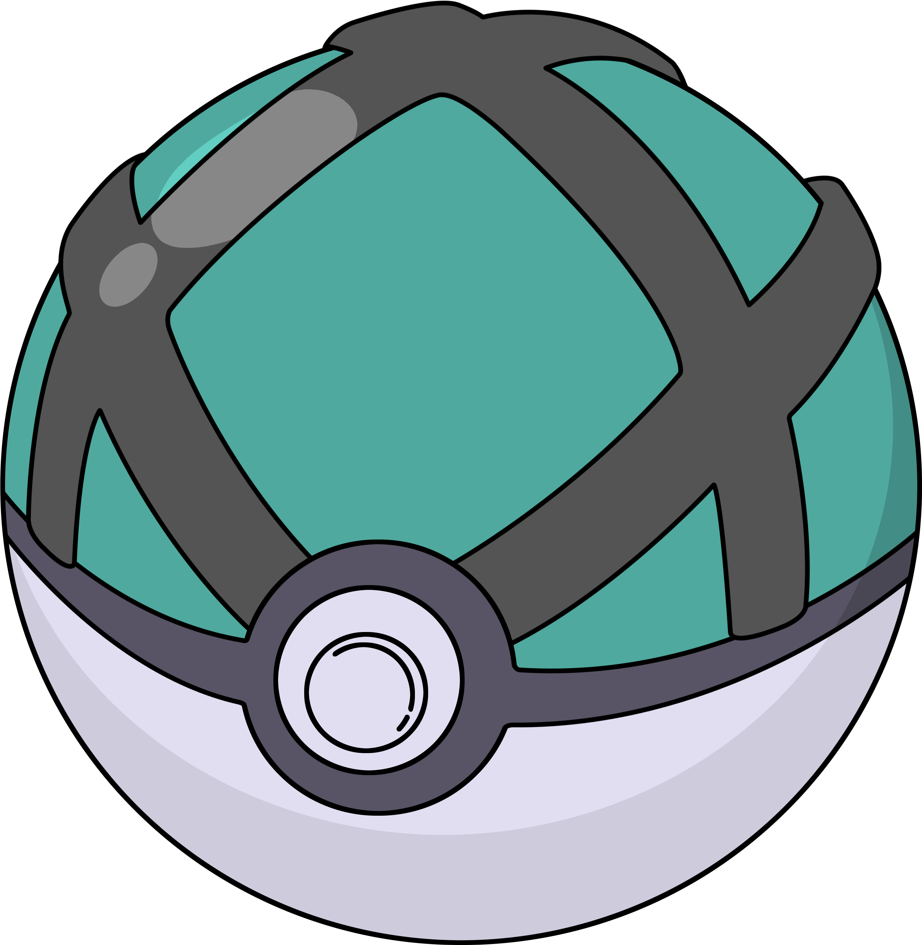 Malla Ball By Adfpf1 - Net Pokeball (3000x3040)