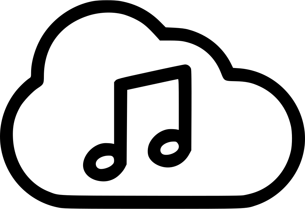 Music Playing Cloud Stream Comments - Music Streaming Icon (980x670)