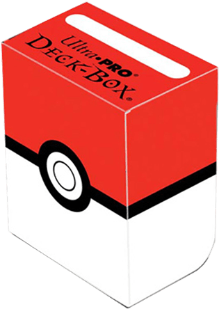 'pokeball' Red And White Deck Box - Pokemon Card Deck Box (600x600)