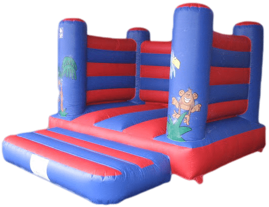 Jungle Open Box Bouncy Castle - Castle (531x408)