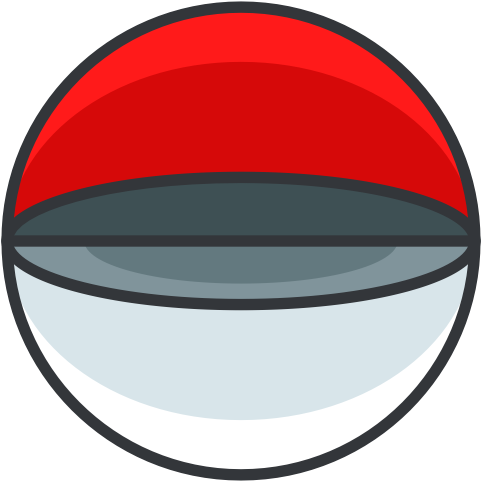 Pokeball Clipart Red - Pokebolas Abiertas (512x512)