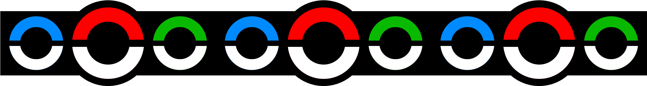 Pokeball Line By Eljefejon Pokeball Line By Eljefejon - Circle (2250x400)