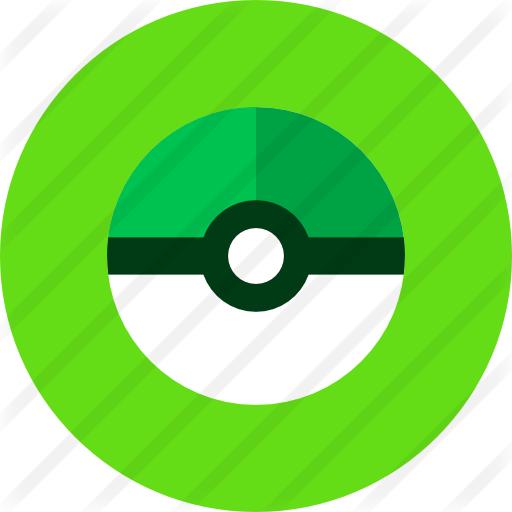 Pokeball - Green Pokeball Transparent Background (512x512)