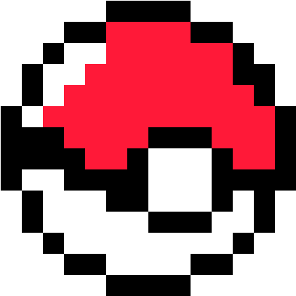 Poke Ball - Pac Man Pixel Art (500x550)