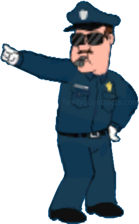 Dancing Traffic Cop - Traffic Cop Cartoon (300x458)