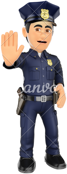 3d Policeman - Police (457x800)