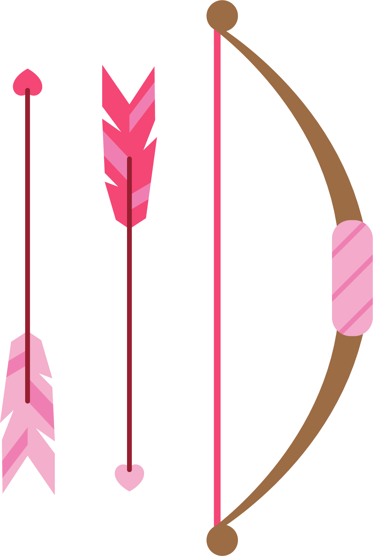Arrow Feather Clip Art - Flecha Rosa Png (1201x1789)