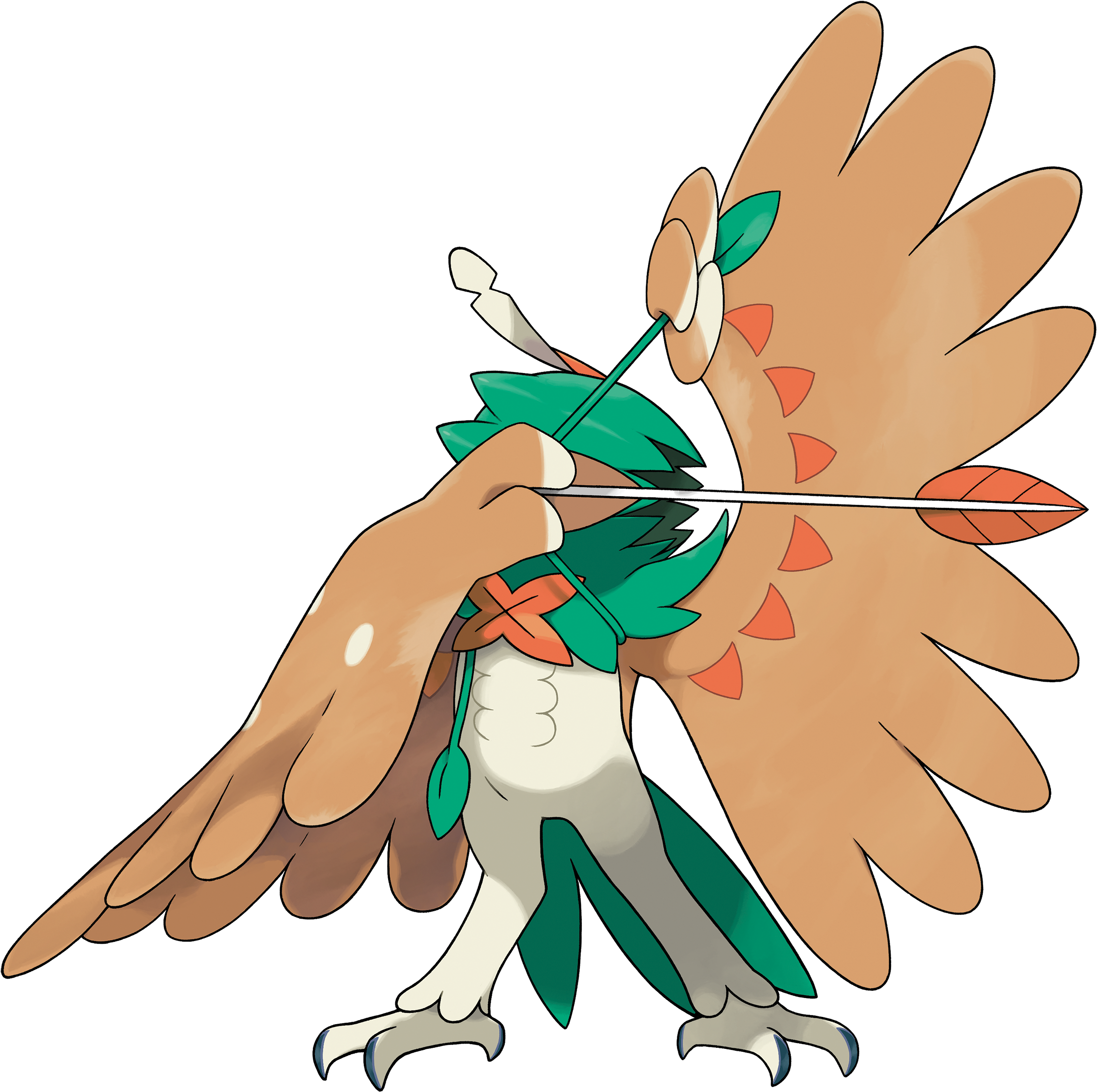 Pokémon Sun And Moon Pokkén Tournament Bird Mammal - Pokemon Decidueye (2913x2400)