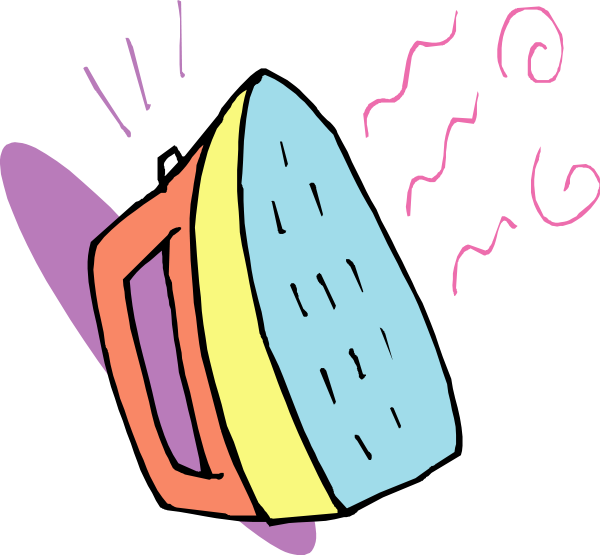 Iron With Steam Png Clip Arts For Web - Iron Clip Art Png (600x555)