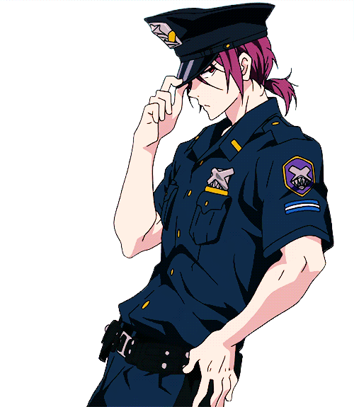 This One, Or This One Maybe I'd Suggest Finding An - Rin Matsuoka Police Gif (500x575)