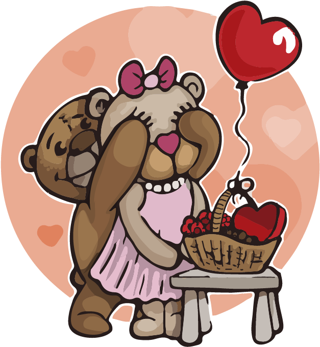 Storybook Witches Snow White, Sleeping Beauty, Wizard - Cartoon Teddy Bears Romantic (764x775)