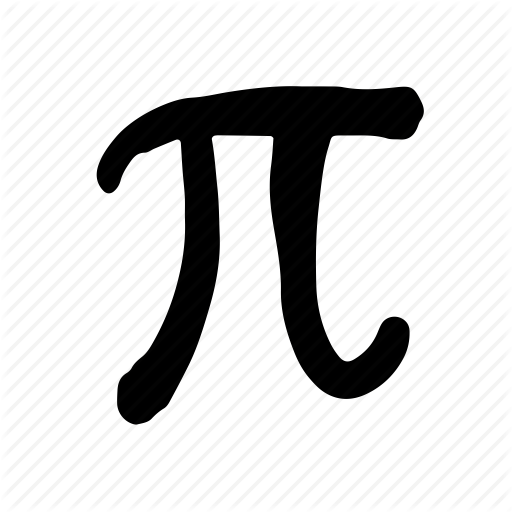 Pi Symbol In Circle Stock Photo - Math Hand Drawn Png (512x512)