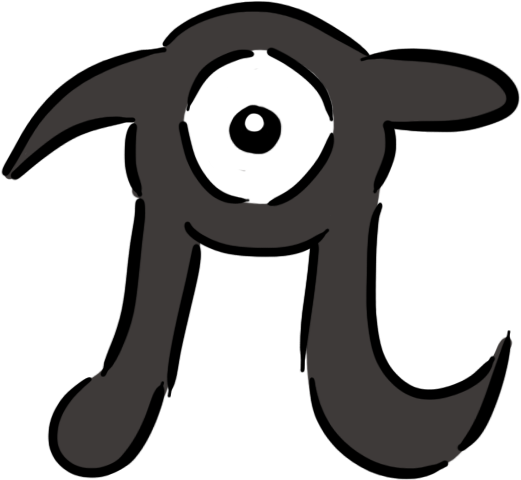 Unown Pi By Vyranitar - Digital Art (600x600)