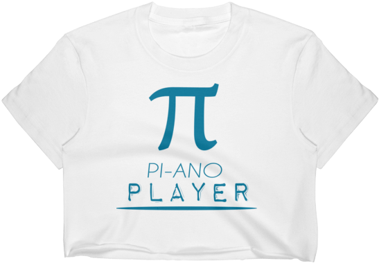 Women's Piano Player - Crop Top (600x600)