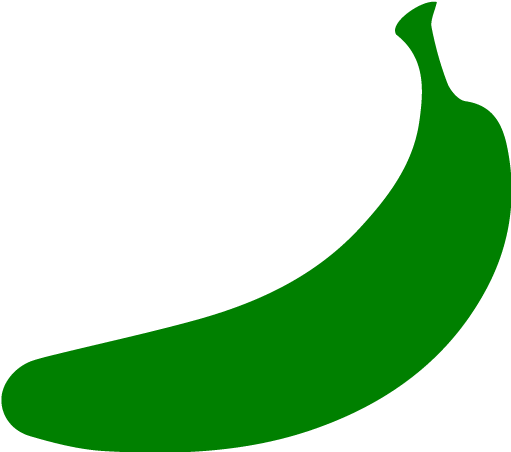 Green Banana Clip Art (512x512)