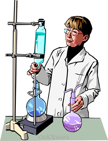 Female Chemist - Laboratory Clipart Png (369x480)