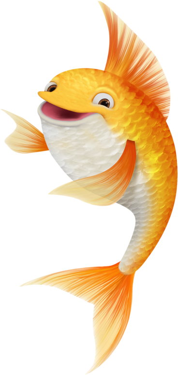Goldfish Clipart Sea Creature - Fish (407x800)