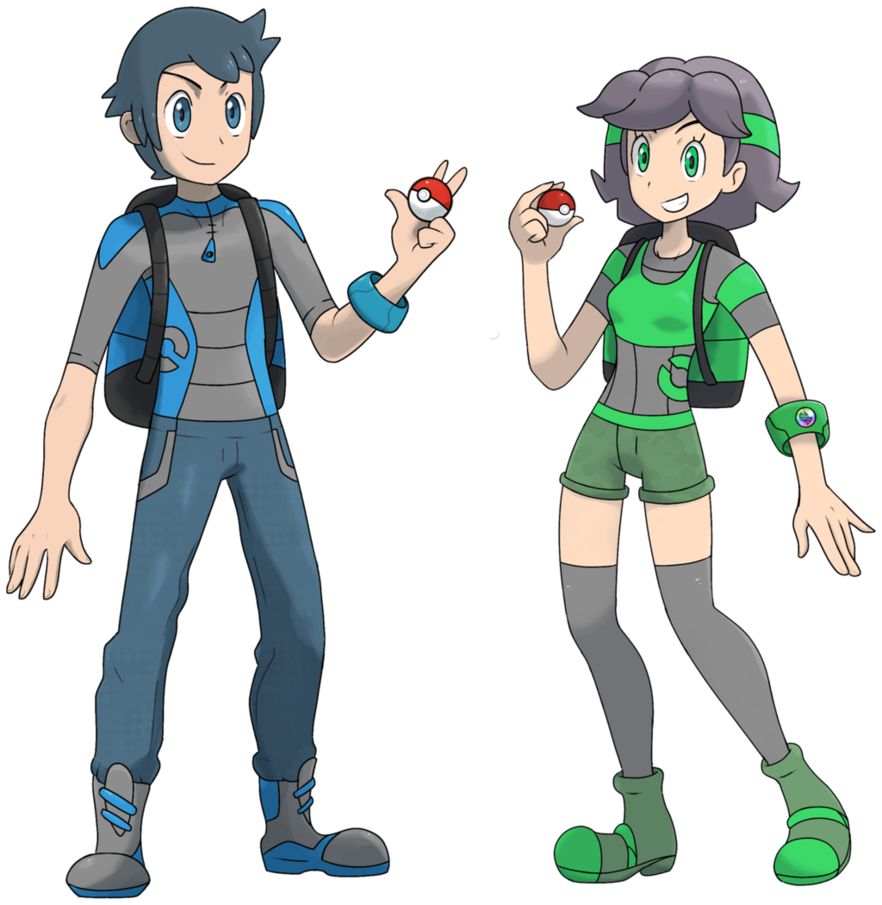 Or Are You A Girl By Marix20 - Pokemon Trainer Boy And Girl (882x905)