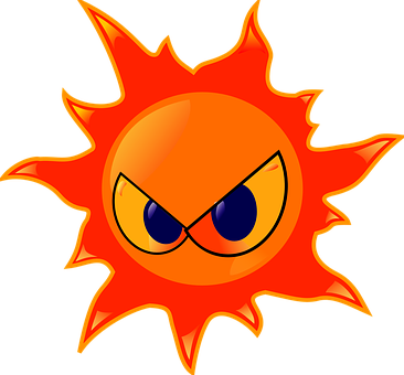 Anger Angry Burning Flames Hot Scowl Mad F - Fire Clip Art (366x340)