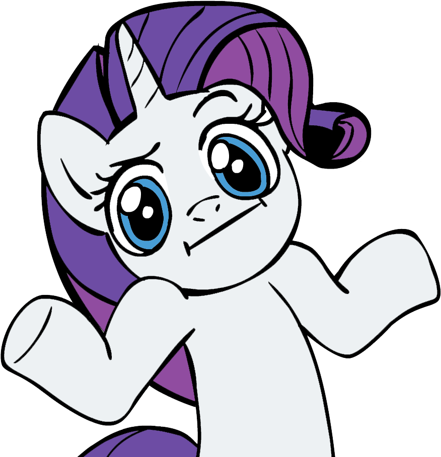 I Sure As Hell Don't - Rarity Shrug (945x945)