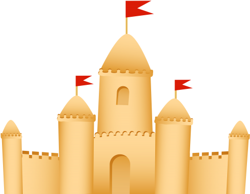 Sand Castle Png Clip Art - Sand Castle Clipart Png (500x385)