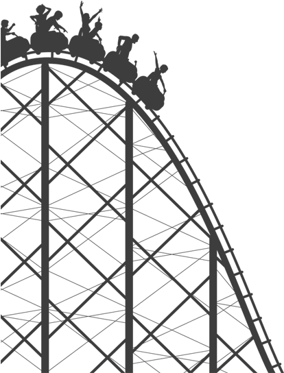Roller Coaster Free Download Png - Roller Coaster Vector (800x550)