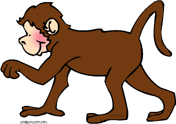 Realistic Clipart Monkey - Monkey Clip Art (627x450)