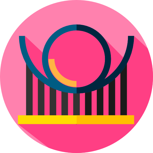 Roller Coaster Free Icon - Circle (512x512)