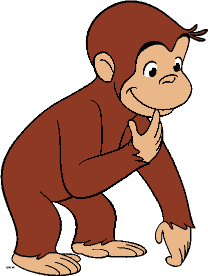 Ape Clipart - Type Of Monkey Is Curious George (422x561)