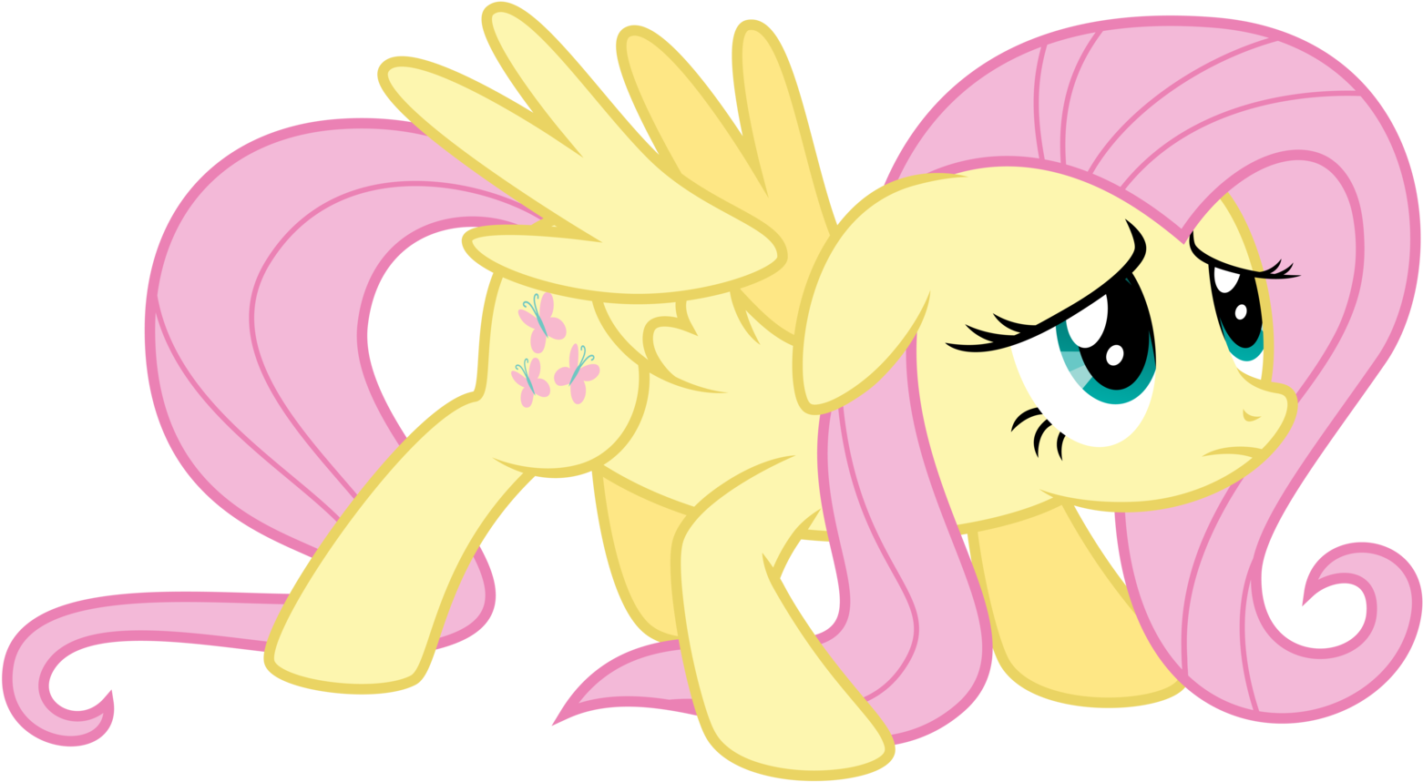 Fanmade Fluttershy Is Umm Ready - My Little Pony Fluttershy Gif (1600x918)