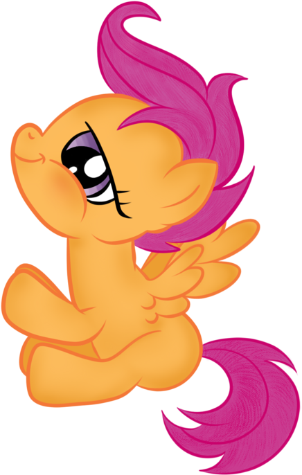 My Little Pony Friendship Is Magic Baby Scootaloo - Cartoon (600x729)