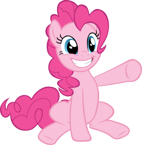 My Little Pony Friendship Is Magic Wallpaper Titled - Pinkie Pie Mlp Vector (492x500)